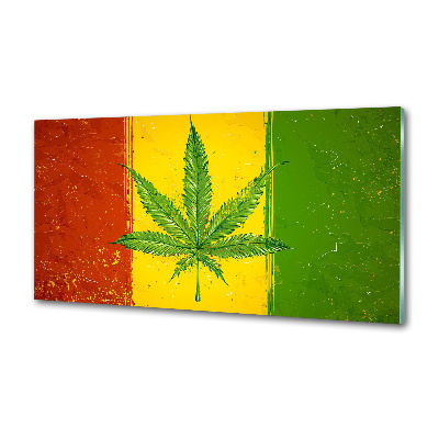 Spatscherm keuken Rasta-vlag