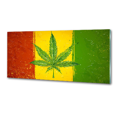 Spatscherm keuken Rasta-vlag