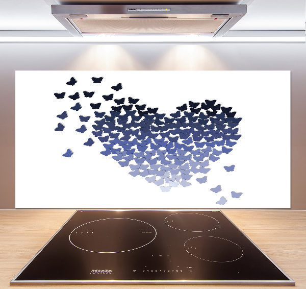 Keuken achterwand Hart van vlinders