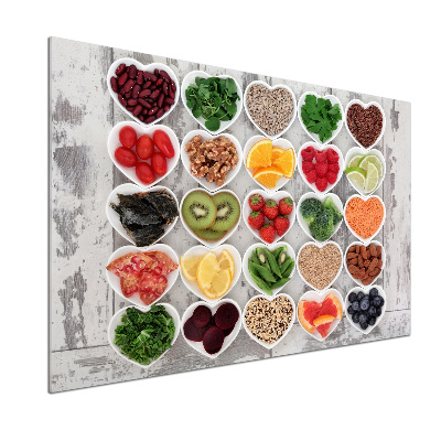 Spatscherm keuken Gezonde voeding