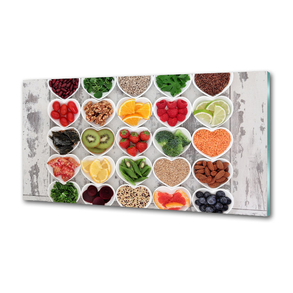 Spatscherm keuken Gezonde voeding