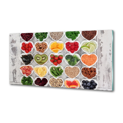 Spatscherm keuken Gezonde voeding