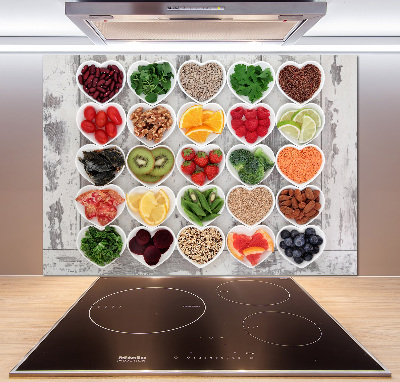 Spatscherm keuken Gezonde voeding