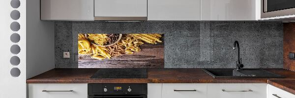 Glazen achterwand keuken Pastamix