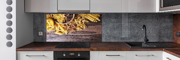 Glazen achterwand keuken Pastamix