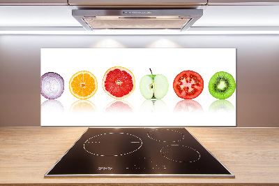 Spatscherm keuken Fruit en groenten