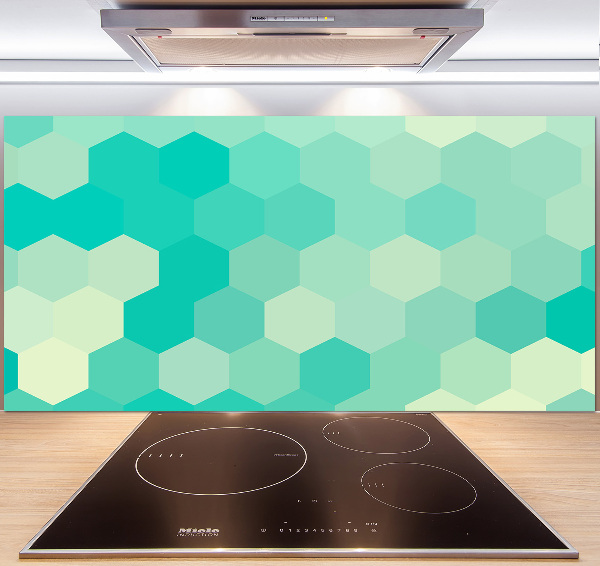 Glazen achterwand keuken Geometrische achtergrond