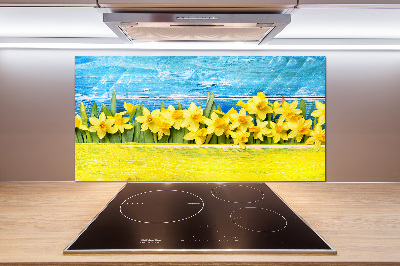 Achterwand keuken Narcissen