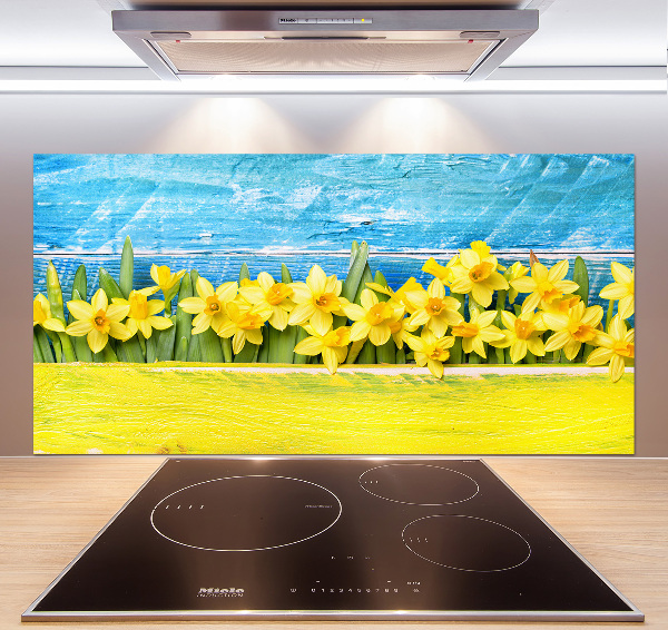 Achterwand keuken Narcissen
