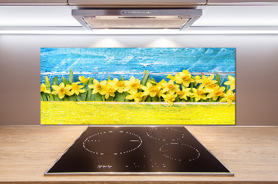 Achterwand keuken Narcissen