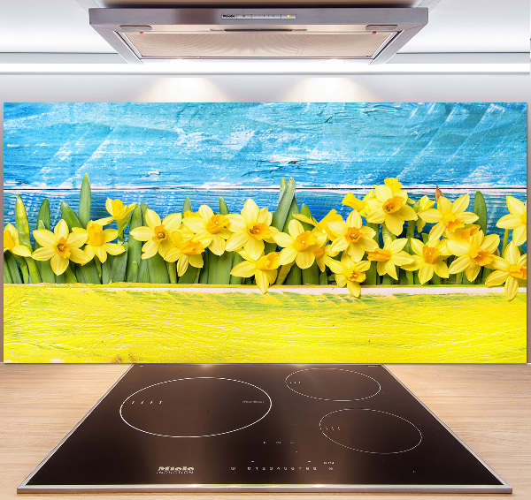 Achterwand keuken Narcissen