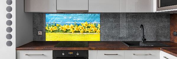 Achterwand keuken Narcissen