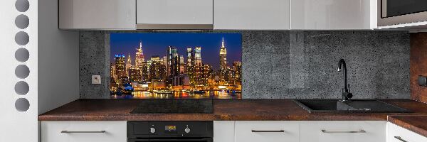 Spatplaat keuken Manhattan 's nachts