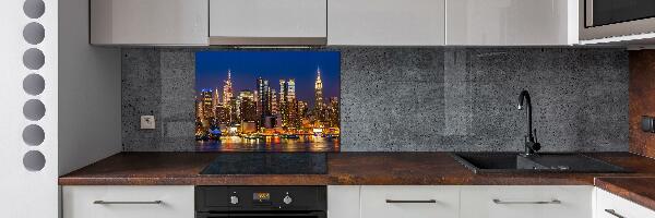 Spatplaat keuken Manhattan 's nachts
