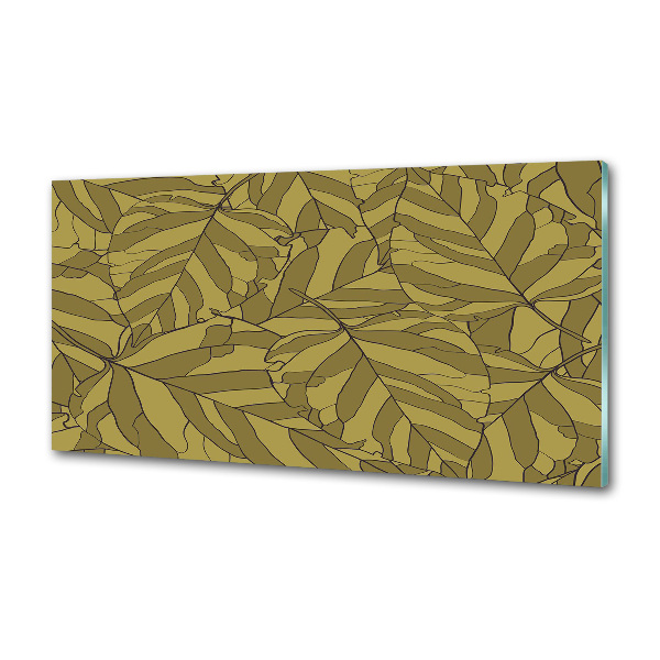 Spatplaat keuken Bladeren