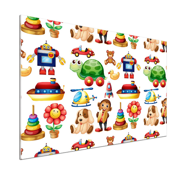 Glazen achterwand keuken Speelgoed