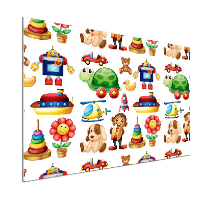 Glazen achterwand keuken Speelgoed