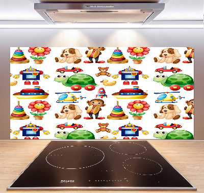 Glazen achterwand keuken Speelgoed