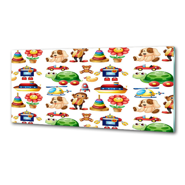 Glazen achterwand keuken Speelgoed