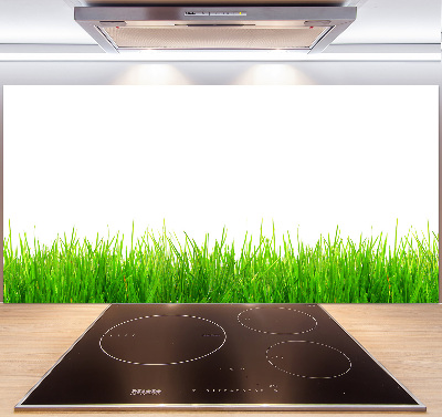 Glazen achterwand keuken Gras