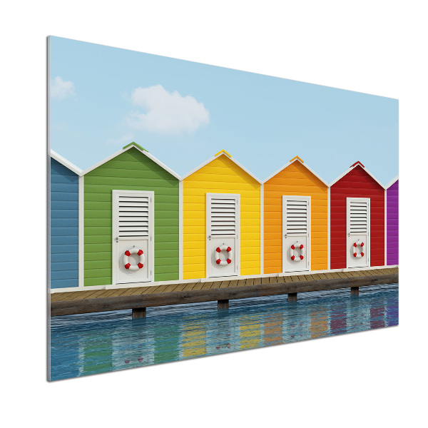 Spatscherm keuken Strandhutten