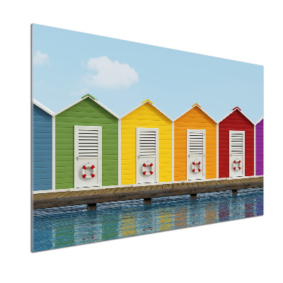 Spatscherm keuken Strandhutten