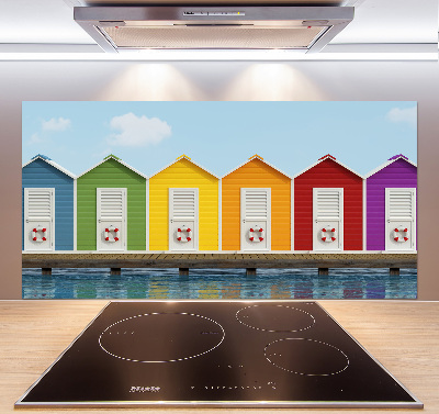 Spatscherm keuken Strandhutten