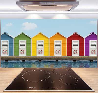 Spatscherm keuken Strandhutten