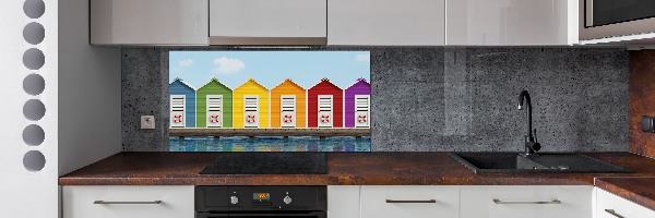 Spatscherm keuken Strandhutten