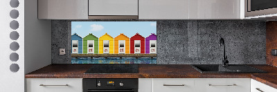 Spatscherm keuken Strandhutten