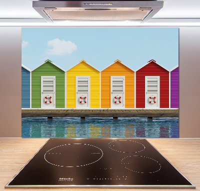 Spatscherm keuken Strandhutten