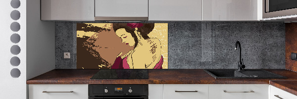 Spatplaat keuken Geisha