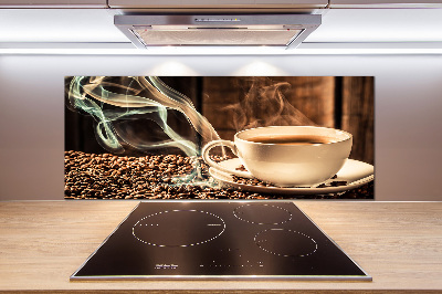Glazen achterwand keuken Aromatische koffie