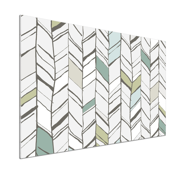 Achterwand keuken Visgraatpatroon