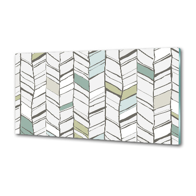 Achterwand keuken Visgraatpatroon