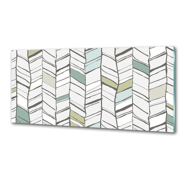 Achterwand keuken Visgraatpatroon