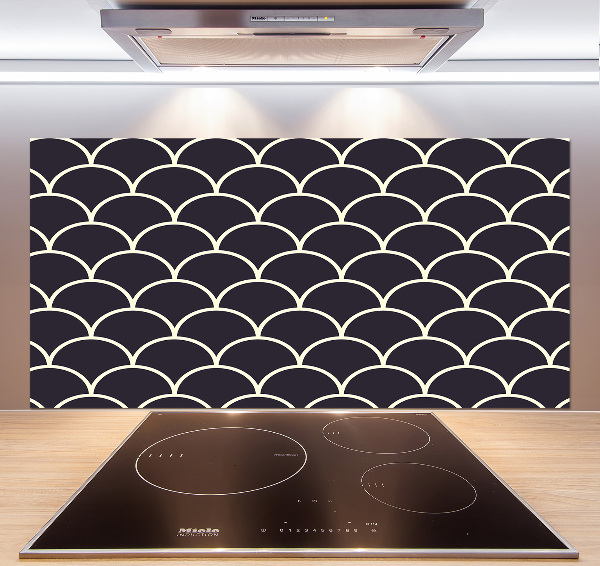 Spatscherm keuken Visschubben