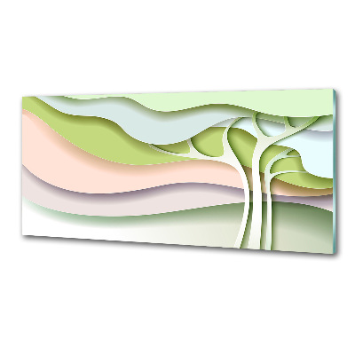 Glazen achterwand keuken Abstracte boom