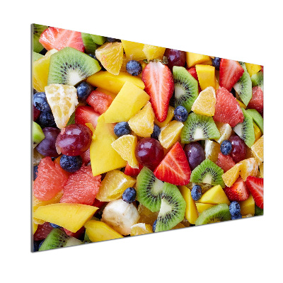 Glazen achterwand keuken Gesneden fruit