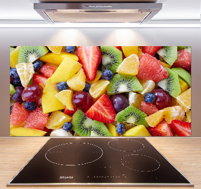 Glazen achterwand keuken Gesneden fruit