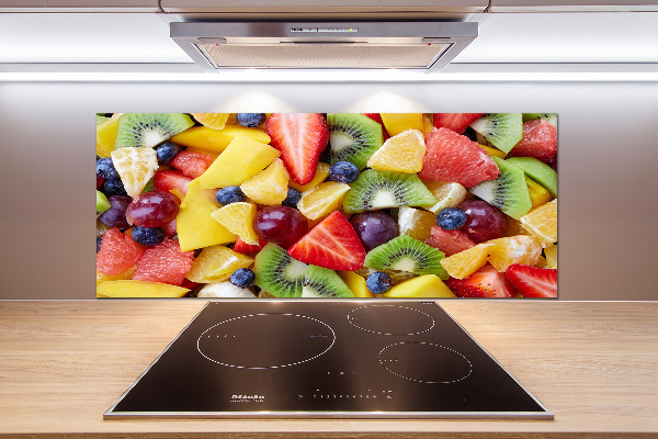 Glazen achterwand keuken Gesneden fruit