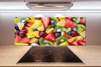 Glazen achterwand keuken Gesneden fruit