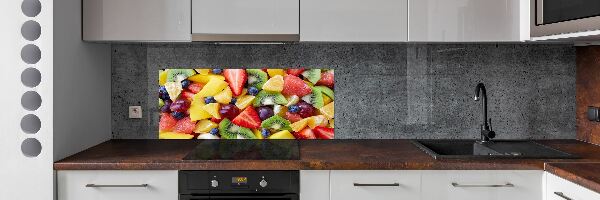 Glazen achterwand keuken Gesneden fruit