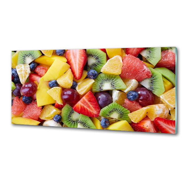 Glazen achterwand keuken Gesneden fruit