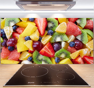 Glazen achterwand keuken Gesneden fruit