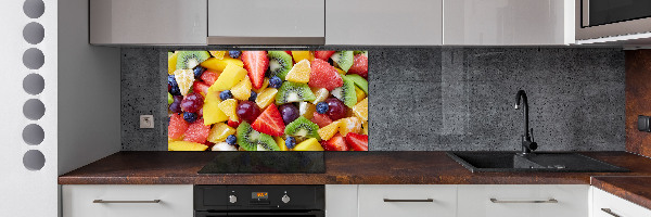 Glazen achterwand keuken Gesneden fruit