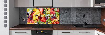 Glazen achterwand keuken Gesneden fruit