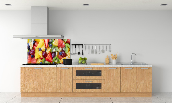 Glazen achterwand keuken Gesneden fruit
