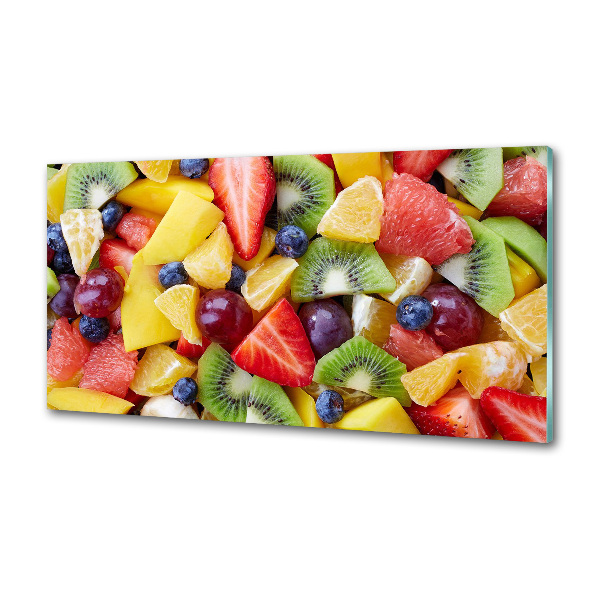 Glazen achterwand keuken Gesneden fruit