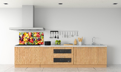 Glazen achterwand keuken Gesneden fruit